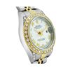 Image 3 : Rolex Ladies Two Tone White Roman Diamond Datejust Wristwatch With Rolex Box