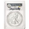 Image 1 : 2018-W $1 Burnished American Silver Eagle Coin PCGS SP70 Gary Whitley Signature