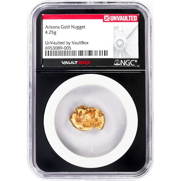 4.25 Gram Arizona Gold Nugget NGC Vaultbox Unvaulted