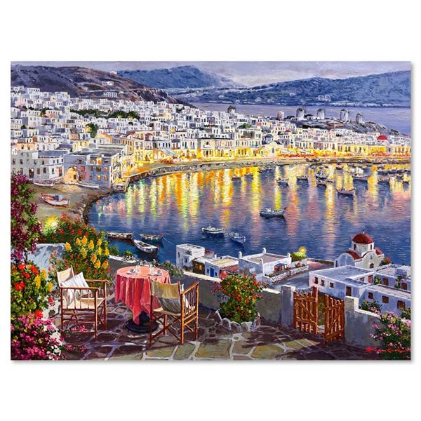 Sam Park "Mykonos Sunset" Limited Edition Serigraph on Paper
