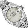 Image 1 : Rolex Ladies Stainless Steel Silver Index Diamond Date Wristwatch With Rolex Box