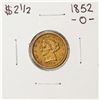 Image 1 : 1852-O $2 1/2 Liberty Head Quarter Eagle Gold Coin