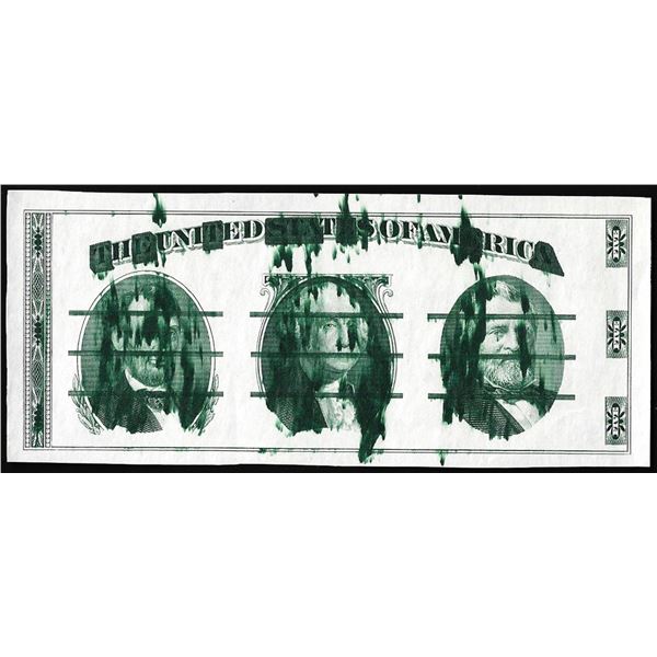 Circa 1970's Washington Center Giori Test Ink Smear Error Note