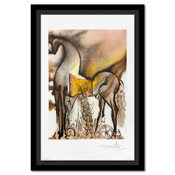 Salvador Dali (1904-1989) "Cheval de Troie (Trojan Horse)" Lithograph on Paper
