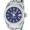 Image 1 : Rolex Ladies Stainless Steel Blue Index Date Wristwatch