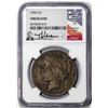 Image 1 : 1934-S $1 Peace Silver Dollar Coin NGC Circulated Thomas J. Uram Signature