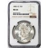 Image 1 : 1883-CC $1 Morgan Silver Dollar Coin NGC MS64