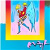 Image 2 : Peter Max "Tip Toe Floating" Original Mixed Media on Paper
