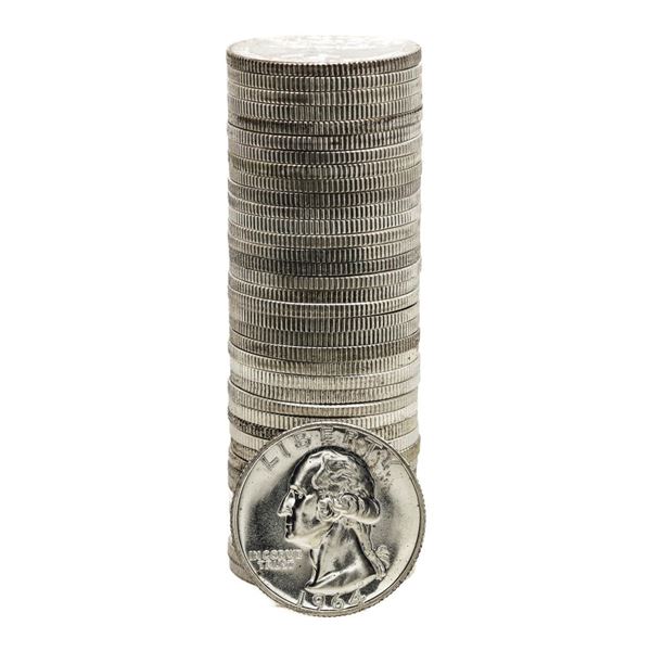 Roll of (40) Proof 1964 Washington Quarter Coins