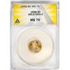 Image 1 : 1998 $5 American Gold Eagle Coin ANACS MS70