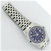 Image 4 : Rolex Mens Stainless Steel Sapphire and Diamond Datejust Wristwatch