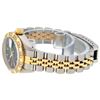 Image 8 : Rolex Ladies Two Tone Black Index Diamond Datejust Wristwatch