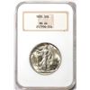 Image 1 : 1935 Walking Liberty Half Dollar Coin NGC MS64 Old Fatty Holder