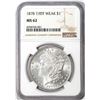 Image 1 : 1878 7/8TF Weak $1 Morgan Silver Dollar Coin NGC MS62
