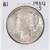 Image 1 : 1934-S $1 Peace Silver Dollar Coin