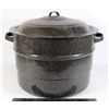 Image 1 : LARGE ENAMELED CANNING POT