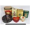 Image 1 : LOT OF ASSORTED HOLIDAY THEMED TINS
