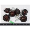 Image 1 : BAG OF VINTAGE SHEPHERD CHAIR CASTORS