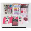 Image 1 : SCRAPBOOKING CRAFTING LOT- BRIGHT PINKS
