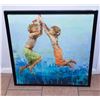 Image 1 : CHILDREN PLAYING 29X29" ART PIECE