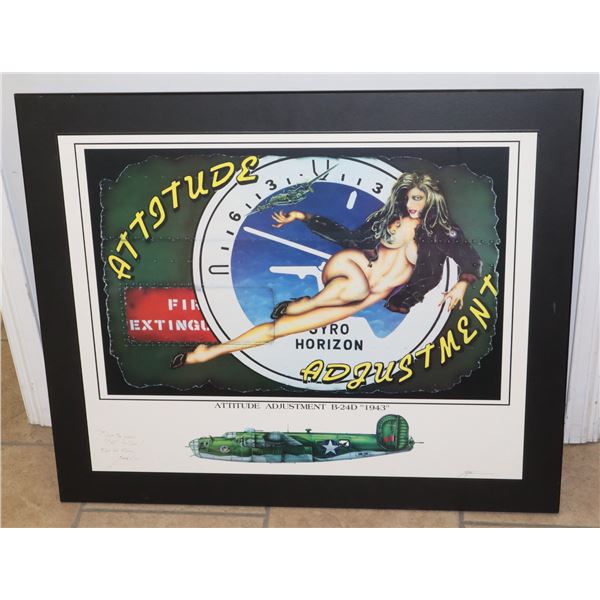 ATTITUDE ADJUSTMENT 35X29" ART PIECE