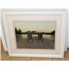 Image 1 : CHAIRS BY A LAKE 36X30" ART PIECE