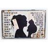 Image 1 : NEW CAT/PERSON CONVERSATION METAL SIGN