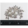 Image 1 : NEW ANTIQUE STYLE SILVER TONE FAUX PEARL AND