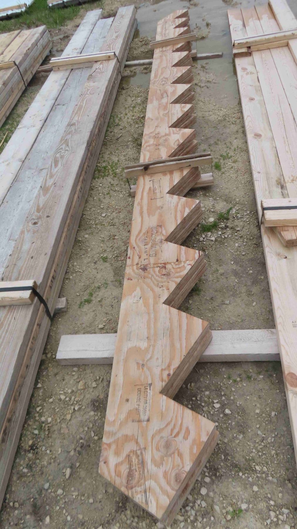 Set of 13 Step Stair Stringers