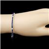Image 3 : 14K Gold 4.02ct Sapphire & 0.29ctw Diamond Bracele