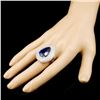 Image 3 : 18K Gold 12.77ct Tanzanite & 3.79 Diamond Ring