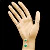 Image 3 : 18K Gold 3.03ct Emerald & 1.50ctw Diamond Necklace