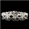 Image 1 : 18K Gold 10.28ct Sapphire & 1.76ctw Diamond Bracel