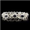Image 2 : 18K Gold 10.28ct Sapphire & 1.76ctw Diamond Bracel