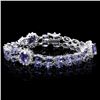 Image 1 : `14k Gold 20.00ct Tanzanite & 1.50ct Diamond Brace