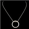 Image 1 : 14K Gold 0.49ctw Diamond Pendant