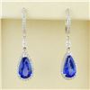 Image 2 : 18k Gold 6.71ct Tanzanite & 0.81ctw Diamond Earrin