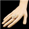 Image 3 : 14K Gold 15.38ct Opal & 1.91ctw Diamond Ring