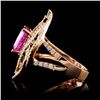 Image 3 : 18K Rose Gold 3.00ct Sapphire & 0.82ct Diamond Rin