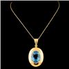 Image 2 : 18K Gold 7.50ct Topaz Pendant