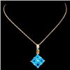 Image 2 : 14K Gold 2.40ct Topaz Pendant