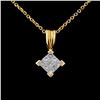 18K Yellow Gold 0.50ctw Diamond Pendant