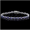 Image 1 : `14k Gold 10.00ct Tanzanite & 0.50ct Diamond Brace