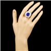 Image 4 : 18K Gold 9.30ct Tanzanite & 3.13ctww Diamond Ring