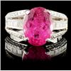 18K Gold 4.60ct Tourmaline & 1.41ctw Diamond Ring