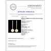 Image 3 : 18K Gold 11.00MM Pearl & 0.76ctw Diamond Earrings