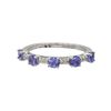 14k White Gold 0.75ctw Tanzanite & 0.10ctw Diamond