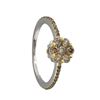 Image 2 : 14k White Gold 0.60ct Brown Diamond Ring