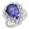 Image 1 : 14K Gold 4.00ct Tanzanite & 0.75ct Diamond Ring