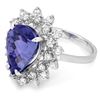 Image 2 : 14K Gold 4.00ct Tanzanite & 0.75ct Diamond Ring